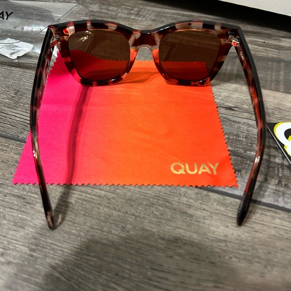 QUAY After Hours Square Frame Tortoise Sunglasses - Picture 2 of 6